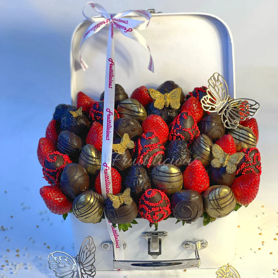 Chocolate covered strawberry bouquet 