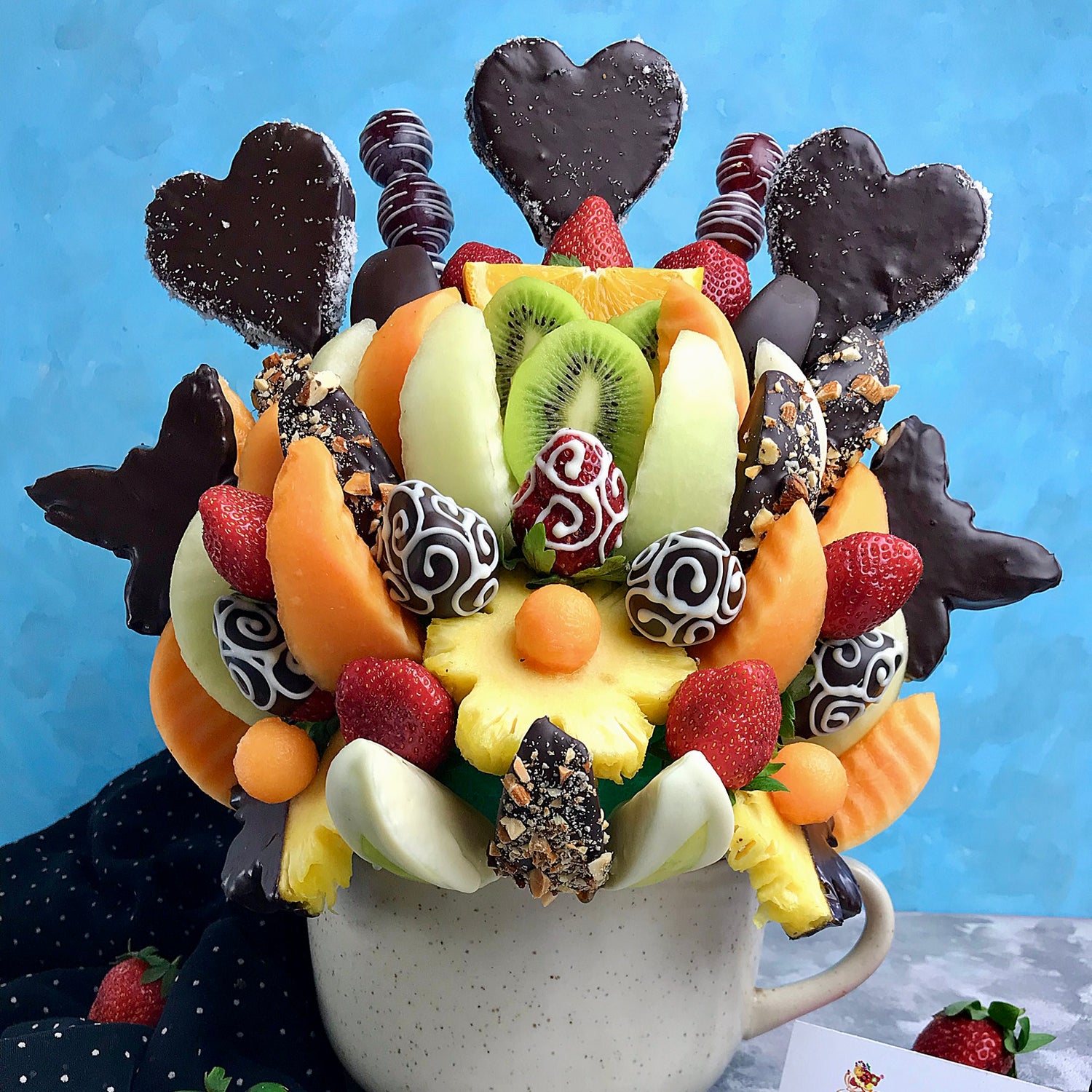 Chocolate dipped Fruit Bouquet 