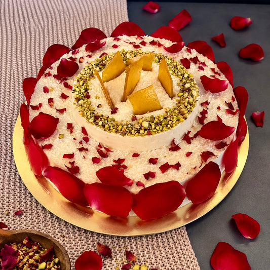 Rose Pistachio Sandesh Cake (1 Kg)