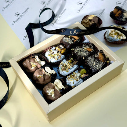 Semi-Dipped Stuffed Dates