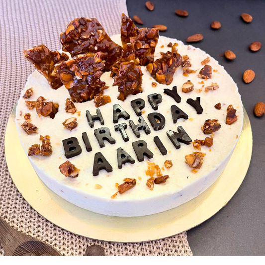 Almond praline Sandesh cake